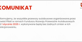 Przewozy autobusowe w gminach bez zmian