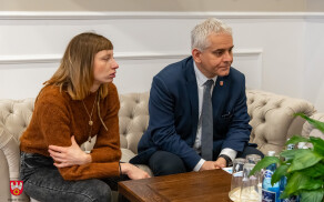 Uczestnicy WTZ z wizytą u starosty