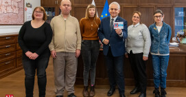 Uczestnicy WTZ z wizytą u starosty