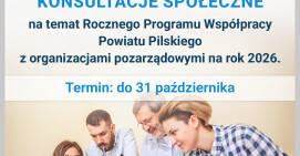 Konsultacje społeczne trwają do 31 października