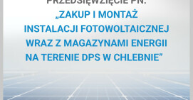 Ekologiczna energia w DPS w Chlebnie