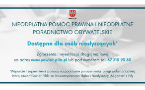 Harmonogram  i Lista jednostek nieodpłatnego poradnictwa prawnego