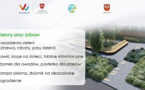 Zielony Plac Zabaw - błękitno-zielona rewitalizacja terenu Wyrzyskiej Kolejki Powiatowej w Białośliwiu