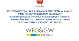 Zakup i montaż pompy ciepła w budynku Domu Pomocy Społecznej w Rzadkowie