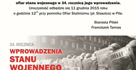 34. rocznica wprowadzenia stanu wojennego