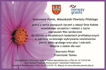 Życzenia z okazji Dnia Kobiet