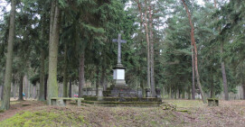 Porządkowanie drzewostanu na cmentarzu jenieckim w Leszkowie