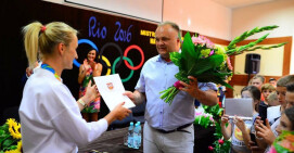 Powitanie Złotej Natalii w Szydłowie