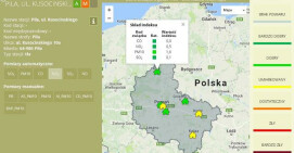 Ostrzeżenie: przekroczenie dopuszczalnego poziomu dla pyłu PM10