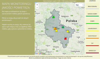 Poziom PM10 podwyższony