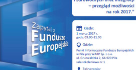 Spotkanie informacyjne nt. „Fundusze w zakresie usług społecznych i zdrowotnych oraz integracji społecznej”