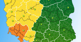 IMGW ostrzega przed burzami z silnymi opadami deszczu i wiatrem