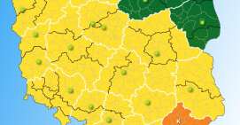 IMGW ostrzega, dziś po południu możliwe burze