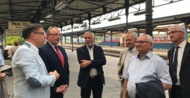 Rozmawiali o remoncie linii kolejowej
