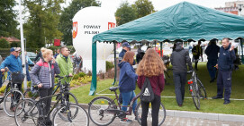 Ponad tysiąc rowerów oznakowanych przed Starostwem!