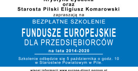Bezpłatne szkolenie z funduszy europejskich dla przedsiębiorców!