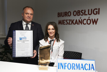 Starostwo nagrodzone za doskonałą obsługę