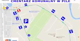 1 LISTOPADA - ZMIANA ORGANIZACJI RUCHU W REJONIE CMENTARZA KOMUNALNEGO W PILE