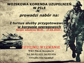 WKU - nabór na pierwszy turnus służby przygotowawczej 