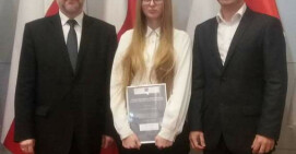 Uczennica ZS im. Staszica w Pile ze stypendium Marszałka Województwa 