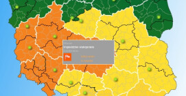 Uwaga: ostrzeżenie przed silnym wiatrem!