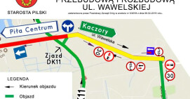 Zmiana organizacji ruchu na ul. Wawelskiej