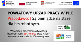 Są pieniądze na staże, działalność gospodarczą i wyposażenie stanowisk pracy