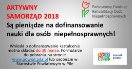 Są pieniądze dla osób niepełnosprawnych na dofinansowanie nauki 