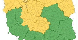 Intensywne deszcze, mogą wystąpić burze