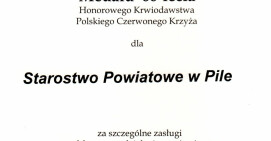 Przewodniczący Krajowej Rady Honorowego Krwiodawstwa Polskiego Czerwonego Krzyża 