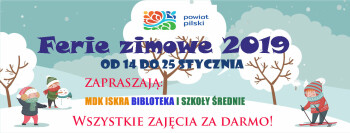 Ferie zimowe 2019. Nie siedź w domu!