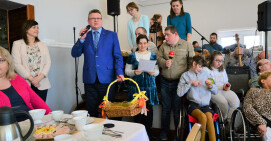 Śniadania Wielkanocne w Warsztatach Terapii Zajęciowej.