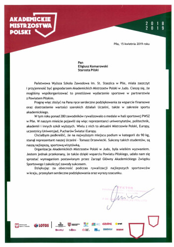 Akademickie Mistrzostwa Polski w Judo. Państwowa Wyższa Szkoła Zawodowa w Pile 