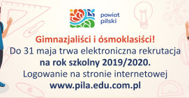 Uwaga ósmoklasiści i gimnazjaliści! Trwa rekrutacja na rok szkolny 2019/2020