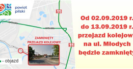 Uwaga zmotoryzowani! Przejazd na ul. Młodych w Pile od 2 do 13 września będzie zamknięty!