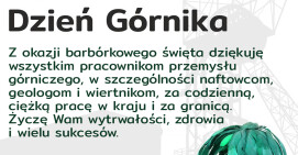 Życzenia z okazji Barbórki od Starosty Pilskiego 
