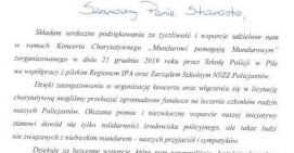 Podziękowanie Komendant Szkoły Policji w Pile
