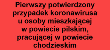 Osoba z koronawirusem przebywała w kwarantannie