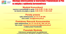 Obsługa interesantów w Starostwie Powiatowym w Pile