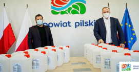 Kolejny dar: 100 litrów płynu do dezynfekcji 