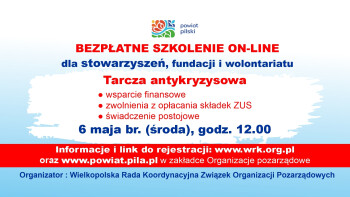 Tarcza antykryzysowa dla organizacji pozarządowych - bezpłatne szkolenie on-line