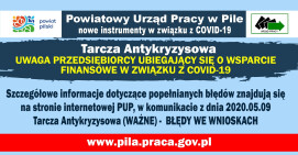 Najczęściej popełniane błędy przez przedsiębiorców we wnioskach o wsparcie w ramach Tarczy Antykryzysowej