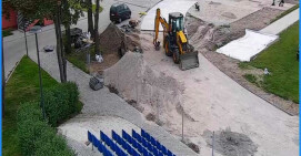 Trwa budowa bieżni na stadionie przy Okrzei w Pile 