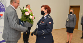 Gratulacje dla kadry Szkoły Policji z okazji policyjnego święta