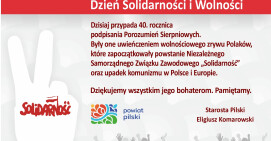 Pamiętamy o bohaterach Sierpnia'80