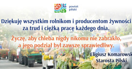 Podziękowania dla rolników