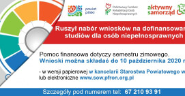 Pomoc finansowa na studia dla osób z niepełnosprawnością