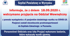 Zamknięty Oddział Wewnętrzny Szpitala w Wyrzysku