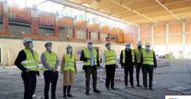 Wizyta na placu budowy hali sportowej przy Pola w Pile 