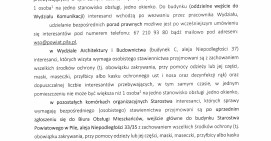Ogłoszenie Starosty Pilskiego